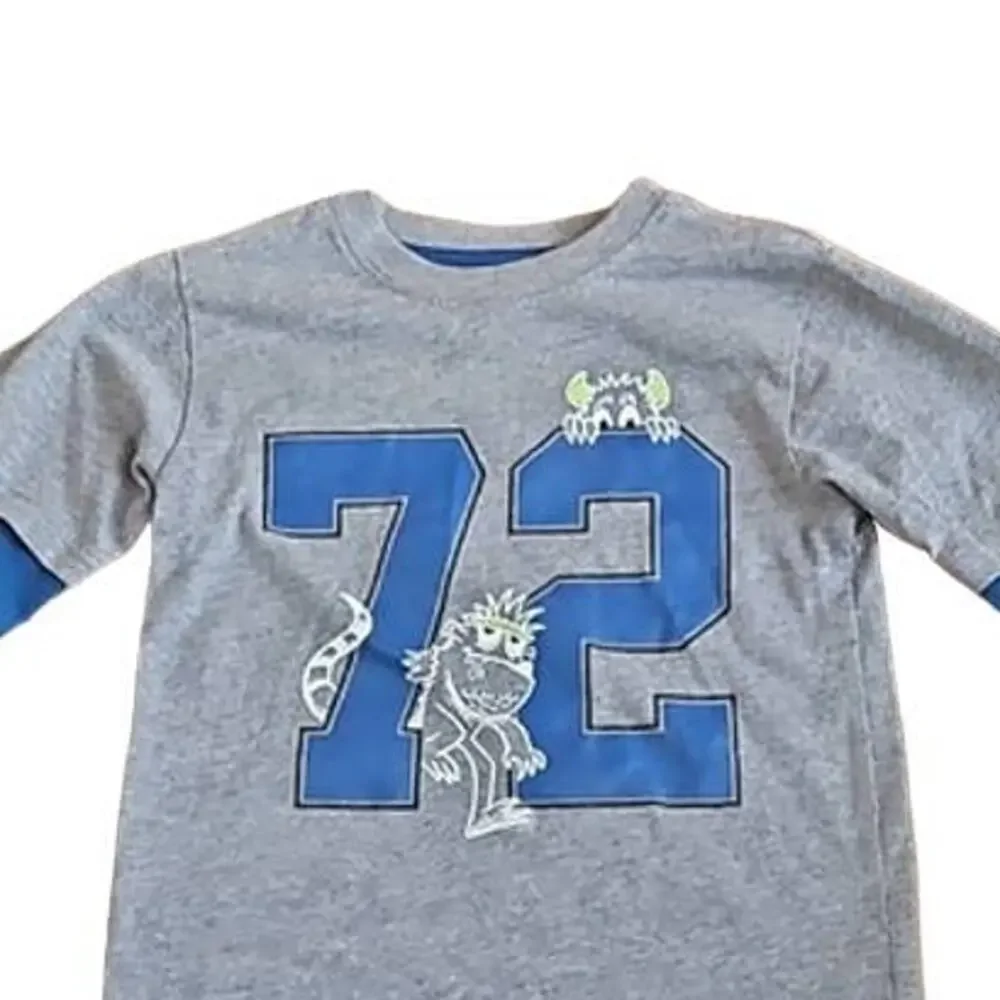 365 Kids from Garanimals Boys Graphic Long Sleeve Layered Tee Shirt Size 6